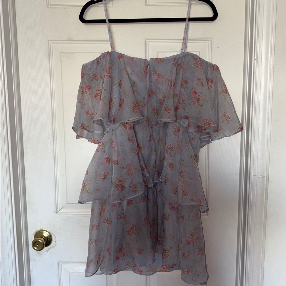 Abercrombie & Fitch Organza Tiered Mini Dress - Picture 2 of 8